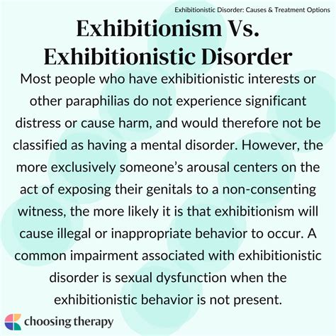 exhabitionist|Exhibitionism vs. Exhibitionistic Disorder: Symptoms, Causes,。